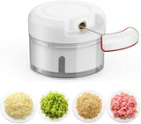 Mini Powerful Meat Grinder Hand-power Food Chopper Mincer Mixer (p)