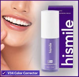 Hismile V34 Teeth Removing Deep Smoke Stains Gingiva Protection Purple Orthopedic Toothpaste Cleans Oral Cavity Brightens Teeth